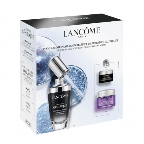 Lancome Genifique Serum Routine Set - 3 Piece Set With 30ml Serum 5ml Eye Cream 15ml Lift Cream