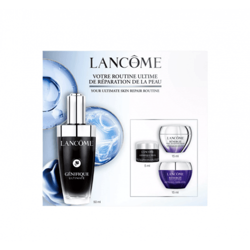 Lancome Genifique Ultimate Set 2026 - Serum 50ml, Peptide Cream 15ml, Multi-Lift Night Cream 15ml & Eye Cream 5ml