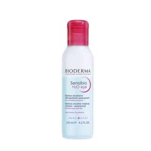 Bioderma Sensibio H2O Micellar Water Eye Waterproof Makeup Remover For Sensitive Eyes And Lips 125ml