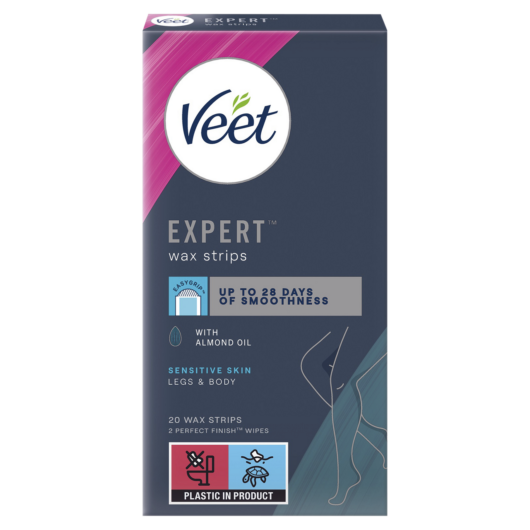 Veet Expert Cold Wax Strips Legs Sensitive 20 Strips