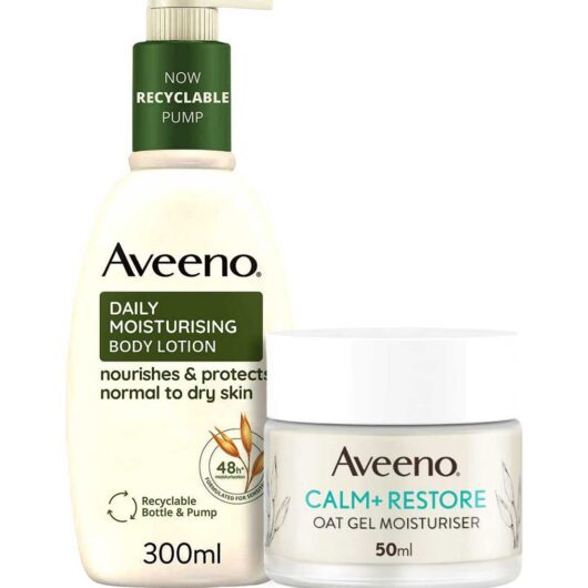 Aveeno Face And Body Moisturising Bundle For Dry Sensitive Skin