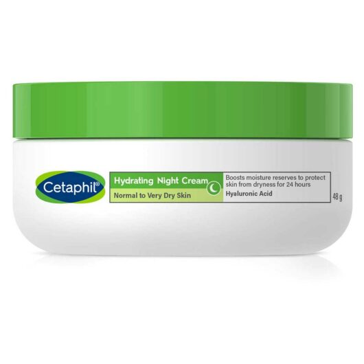 Cetaphil Hydrating Night Cream With Hyaluronic Acid For Normal To Very Dry Skin 50g