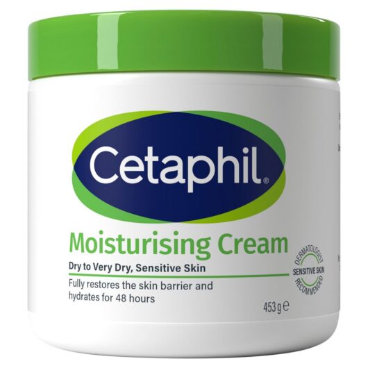 Cetaphil Moisturising Cream 453G, Face & Body For Very Dry Sensitive Skin