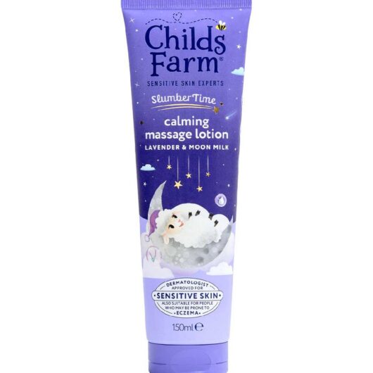 Childs Farm Slumbertime Calming Massage Lotion 150Ml Lavender & Moon Milk Gentle Moisturiser For Babies Kids