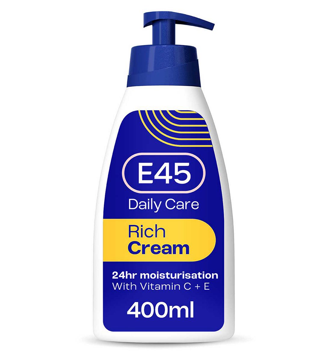 E45 Rich 24H Moisturiser Cream For Very Dry Skin 400ml