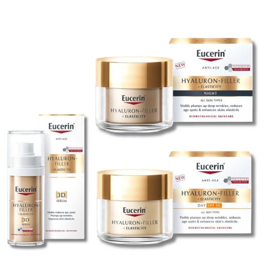 Eucerin Spf30 Day Cream, Night Cream & Serum