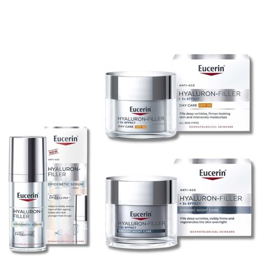 Eucerin Spf30 Day Cream, Night Cream & Serum