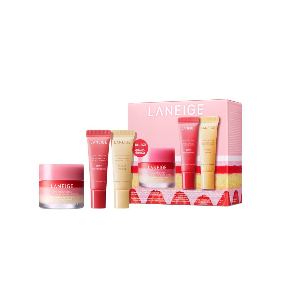 Laneige Berry Sweet Lip Trio Set