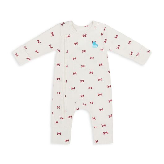 Love to Dream Romper Bamboo Bows Cream 3-6M