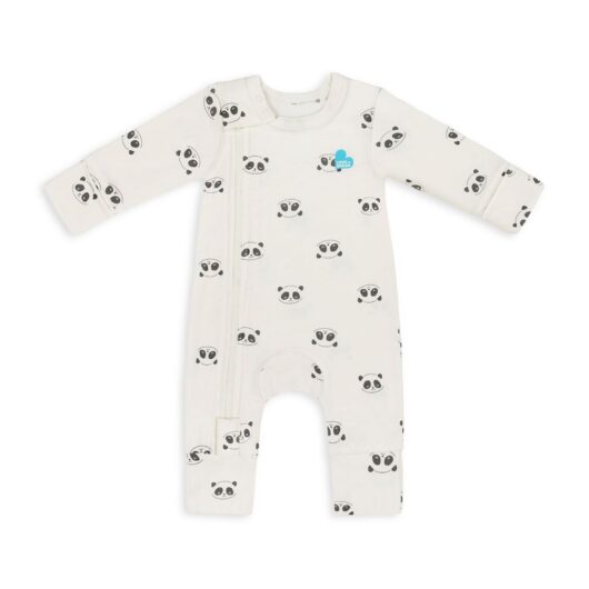 Love to Dream Romper Bamboo Sleepy Panda Cream 6-12M