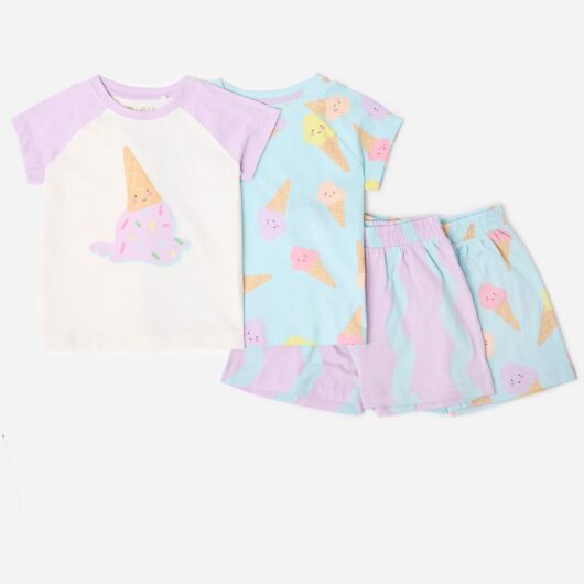 Maybe Junior 2 Pack Icecream Shortie Pyjama Set 4-5 Years, 4 - 5 Years