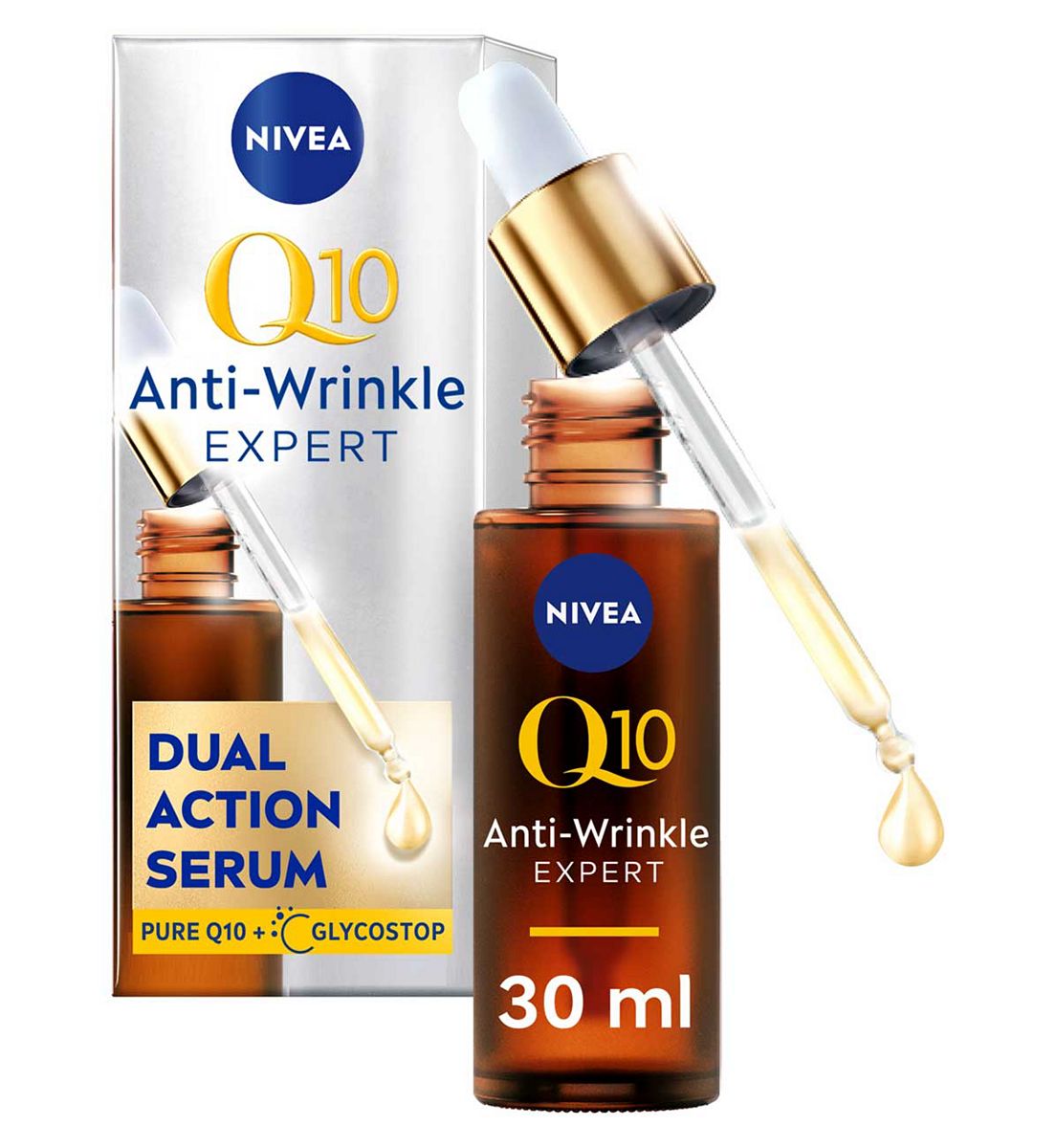 Nivea Q10 Anti-Wrinkle Expert Dual Action Anti-Glycation Serum 30ml