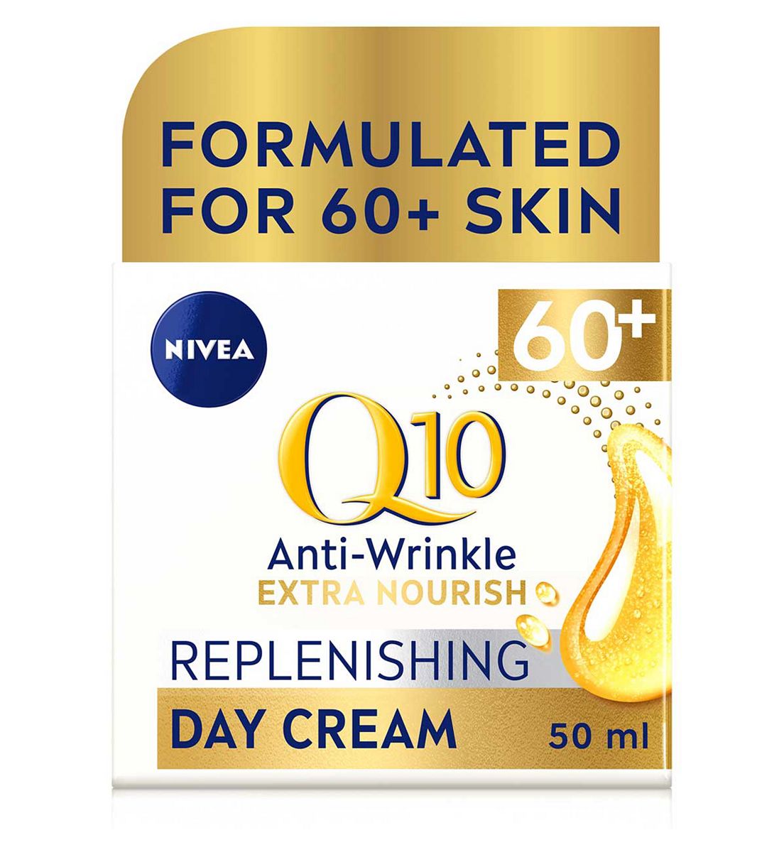 Nivea Q10 Power 60+ Anti-Wrinkle Face Cream Moisturiser 50ml
