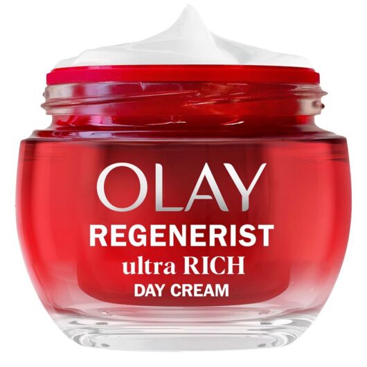 Olay Regenerist Day Face Cream Ultra Rich Moisturiser With Niacinamide, Peptides & Shea Butter 50ml