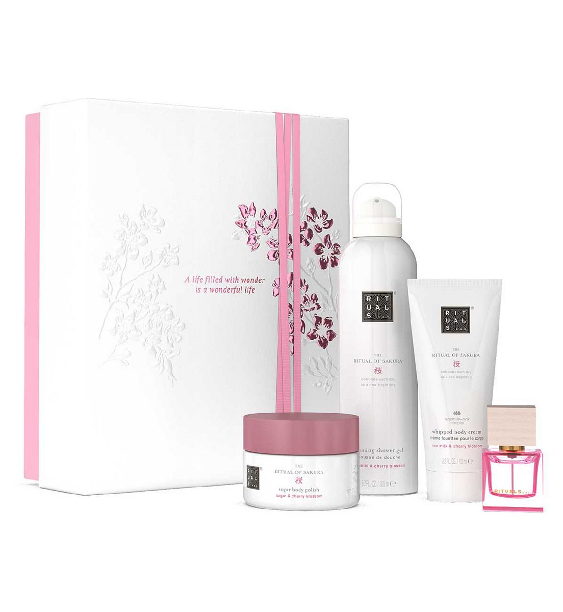 Rituals The Ritual Of Sakura Rice Milk & Cherry Blossom Bath Body Medium Gift Set