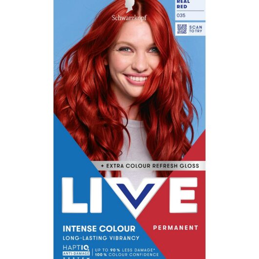 Schwarzkopf Live Intense Colour 035 Real Red Permanent Hair Dye