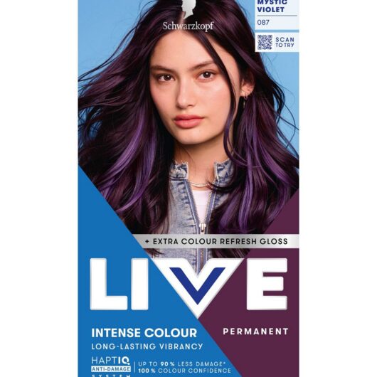 Schwarzkopf Live Intense Colour 087 Mystic Violet Permanent Hair Dye
