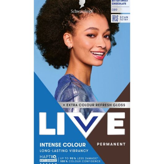 Schwarzkopf Live Intense Colour 089 Bitter Sweet Chocolate Permanent Hair Dye