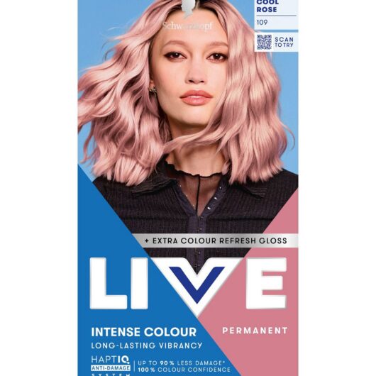 Schwarzkopf Live Intense Colour 109 Cool Rose Permanent Hair Dye