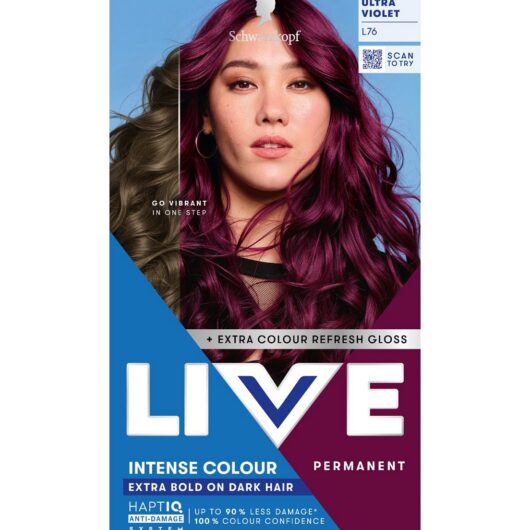 Schwarzkopf Live Intense Colour L76 Ultra Violet Permanent Hair Dye